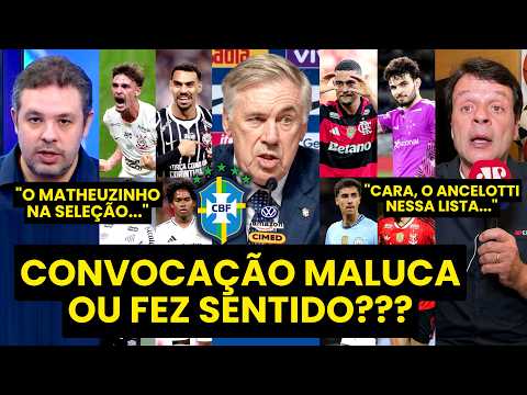 “COM TODO RESPEITO??? Essa CONVOCAÇÃO do ANCELOTTI pra mim…” VEJA ANÁLISE DA 1ª LISTA PÓS-COPA!