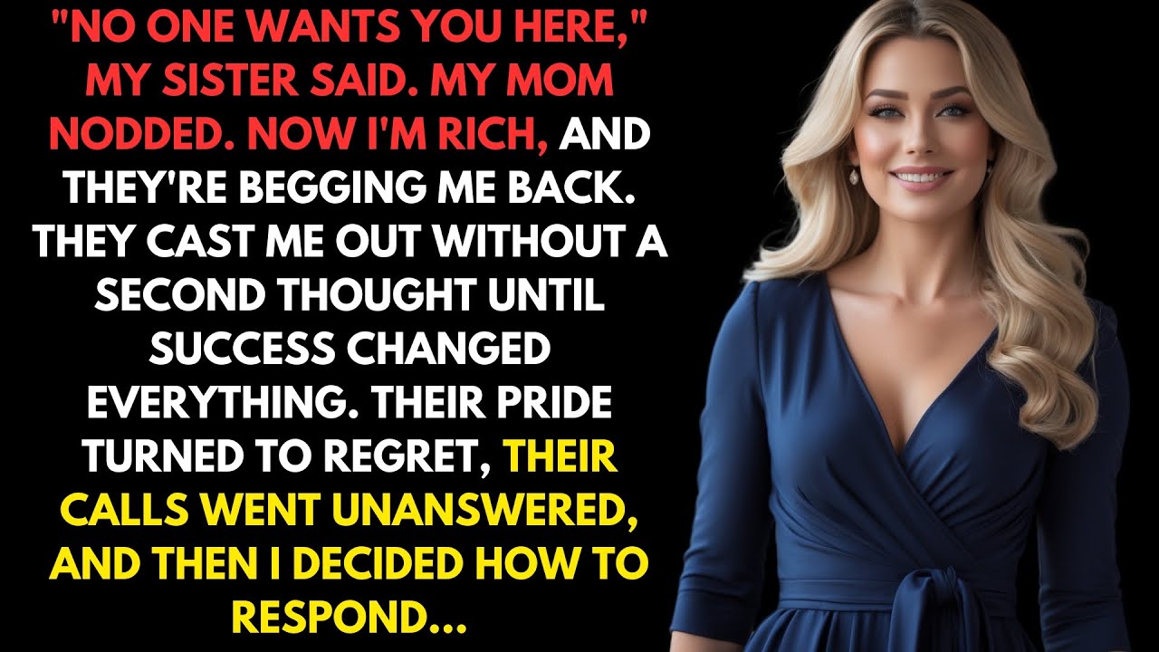 "No One Wants You Here," My Sister Said. My Mom Nodded. Now I'm Rich, And They're Begging Me Back