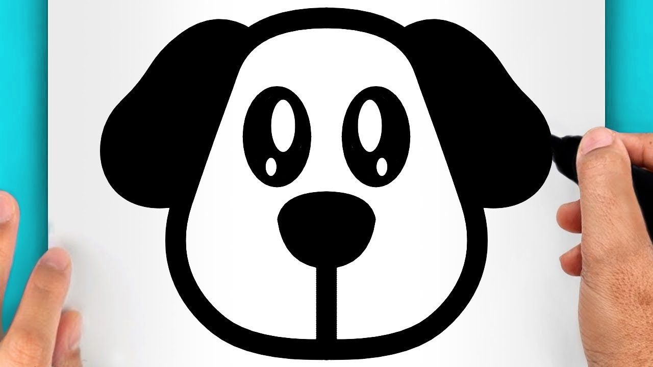 DISEGNI FACILI DA FARE | COME DISEGNARE UN CANE FACILE (VIDEO DI DISEGNI KAWAII)