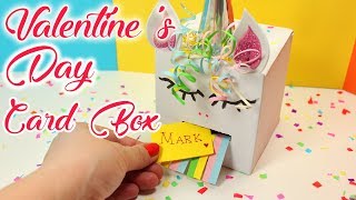 Valentine's Day Card Box - Easy DIY Unicorn Box - Valentine's Day Craft