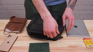 Сумка мужская флотарь 14763 Vintage черная