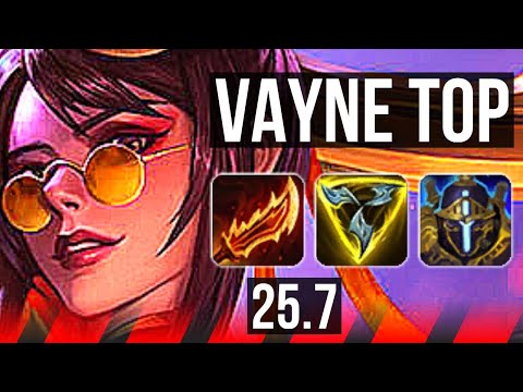 VAYNE vs VLADIMIR (TOP) | 9 solo kills, Dominating | EUW Grandmaster | 25.7
