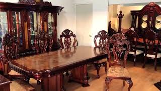 COMEDOR CLÁSICO ESPAÑOL MUEBLES FINOS ELEGANTES DISEÑO PROVENZALES MAD