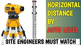 How to find Horizontal Distance by auto level / Civil engineering