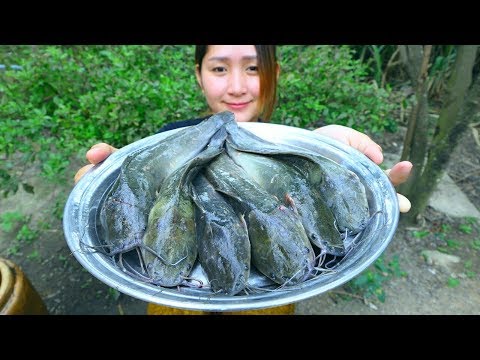 Yummy Catfish Cooking Cucumber Pickle - Catfish Grilling Recipe - Cooking With Sros Video