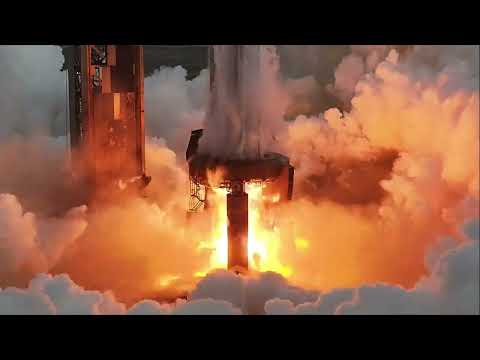 Static fire complete for the Super Heavy booster preparing for Starship's Eleventh flight test