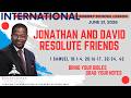 Johnathan and David Resolute Friends, 1 Samuel 18:1-4; 20:16-17, 32-34 June 21, 2026, Sunday School