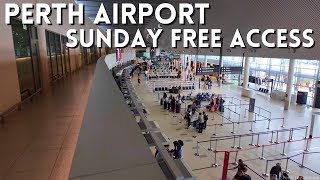Perth Airport Free Sunday Access Walk  Redcliffe Station, Airport T1 T2 & New Multi-Storey Car Park