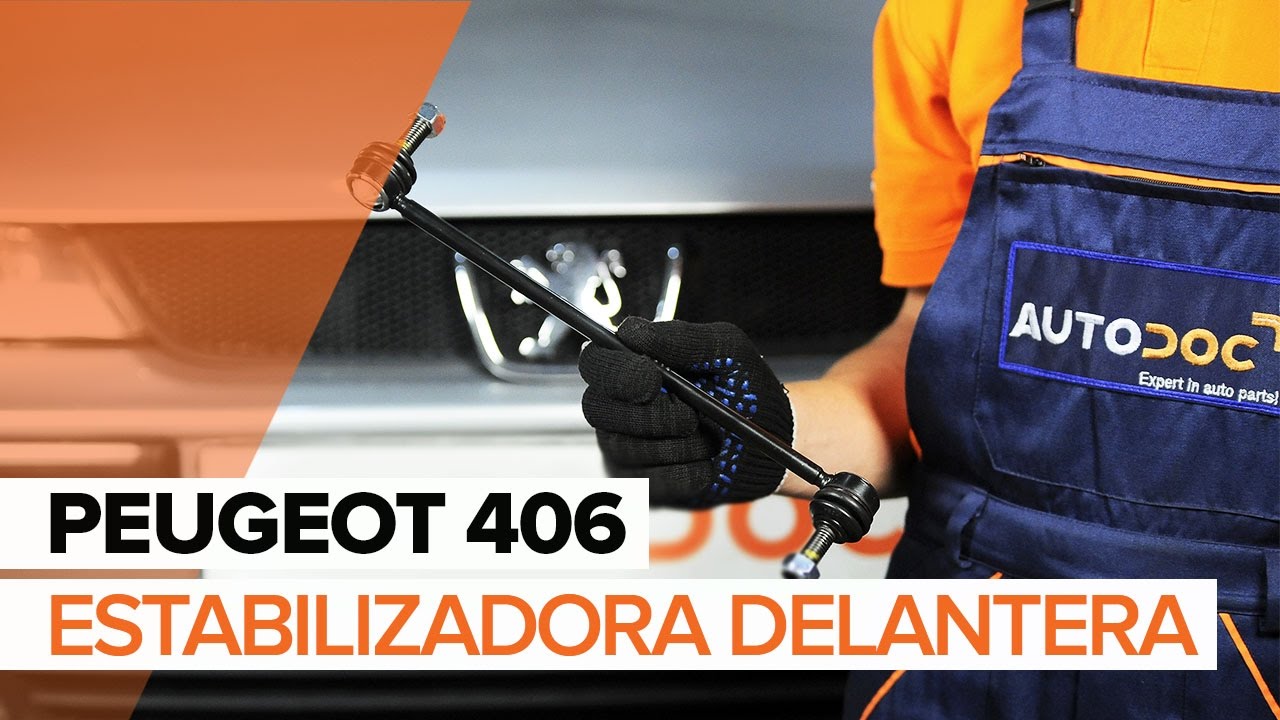 Cómo cambiar: bieletas de suspensión de la parte delantera - Peugeot 406 berlina | Guía de sustitución