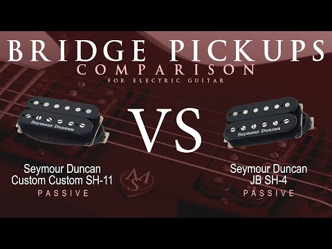 Seymour Duncan CUSTOM CUSTOM SH-11 vs JB SH-4 - Passive Bridge Pickup Guitar Tone Comparison Demo