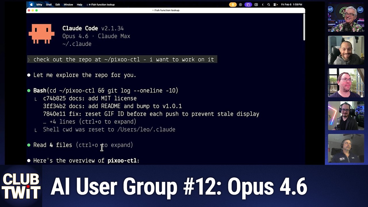 Club TWiT: AI User Group #12 - Opus 4.6 & OpenClaw Cold Feet