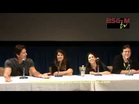 Full BSG panel: Michael Trucco, Leah Cairns, Luciana Carro, Richard Hatch - galacticon 4