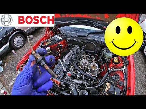 PART 3 KE-Jetronic. Replacing Mercedes 190E W124 W126 M103 Fuel Injectors & Ways to Test Them!