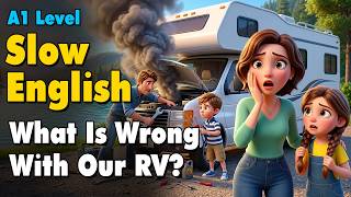 What Happens When Mom Faces RV Disaster ? | Slow English Listening for Beginners (A1 Level)