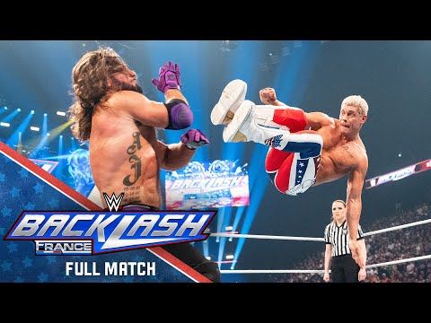 FULL MATCH: Cody Rhodes vs. AJ Styles | WWE Title Match: WWE Backlash France