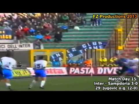 Serie A 1993-1994, day 15 Inter - Sampdoria 3-0 (Jugovic own goal)