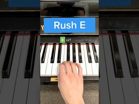 RUSH E, how to play on piano PART 1