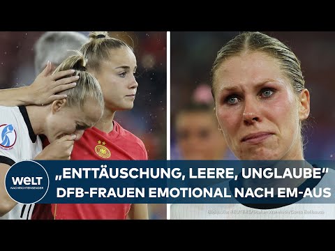 FRAUEN-EM 2025: "Enttäuschung, Leere, Unglaube" - DFB-Stars emotional angefasst nach EM-Aus