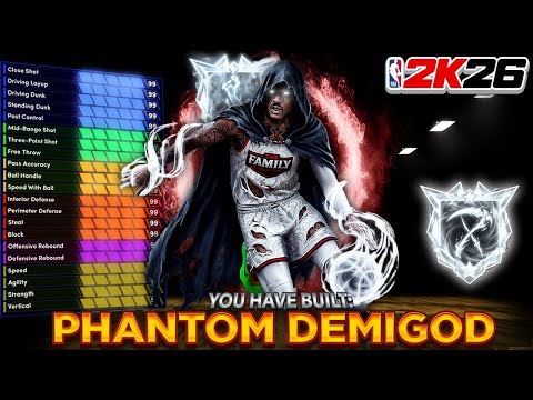 *NEW* "PHANTOM DEMIGOD" 6'5 POINT GUARD BUILD IN NBA 2K26 - BEST GUARD BUILD 2K26