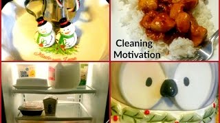 Cleaning Motivation" Cleaning The Kitchen" Ready to Restock Vlogmas Day 11