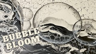 Achromatic Riot of Bubbles 🫧🫧🫧🫧-Black & White Bubble Bloom