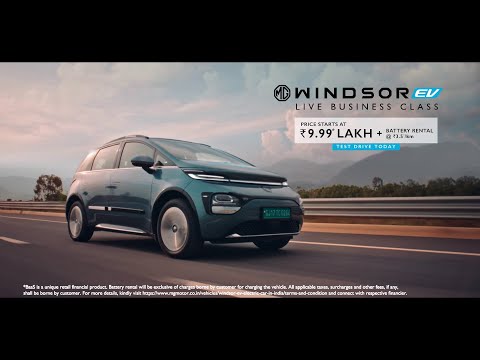 MG pitches the Windsor EV as the business class offering on the road