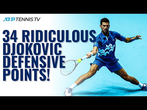 34 Times Novak Djokovic Won A Tennis Point With RIDICULOUS Defence! ⛔️