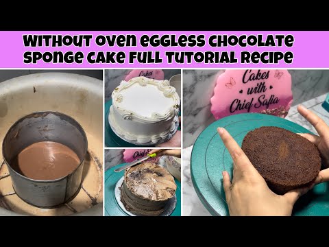 Without oven eggless chocolate cake recipe #chocolatecake #cake #cakewithsafia #karachibakers