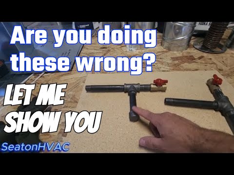 Gas pipe drip legs, basics on installation.