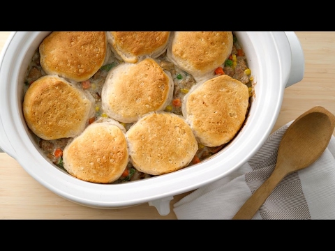 Slow Cooker Creamy Chicken Pot Pie