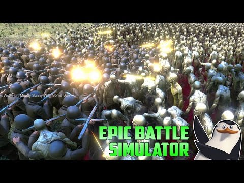 2000 Penguins Backstabbing 400 U.S Soldiers VS 11000 Zombies! Epic Battle Simulator