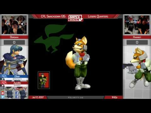 CFL Smackdown 135 Melee - Derdian (Marth) vs Harriet (Fox) - Losers Quarters