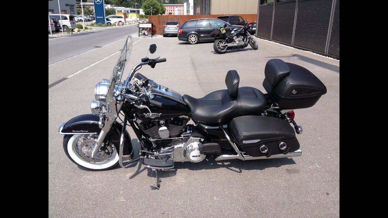First ride with the newly Harley Davidson Road King Classic 2013