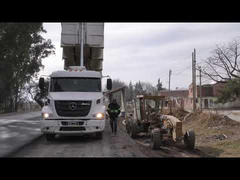 Continúan los trabajos de repavimentación en la ruta provincial 23