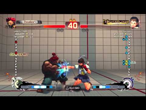 umezu1986 [Akuma] vs. boropin [Sakura] | SSF4 Arcade Edition