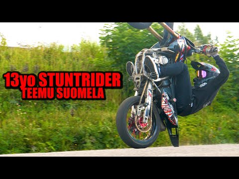 13yo Stuntrider Teemu Suomela - Honda 150 CRF Supermoto