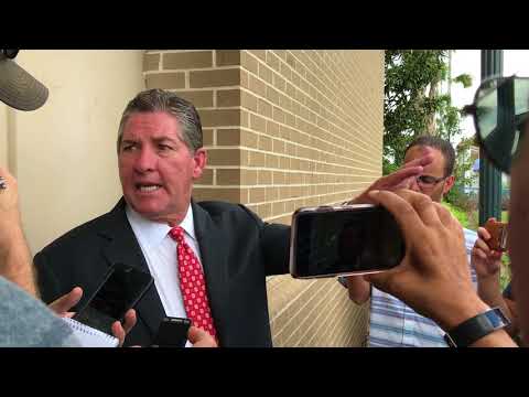 Ray Tanner discuss team's new football operations building