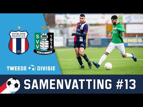 Excelsior Maassluis langs SVV Scheveningen met wereldgoal Omar Ouali | Tweede Divisie
