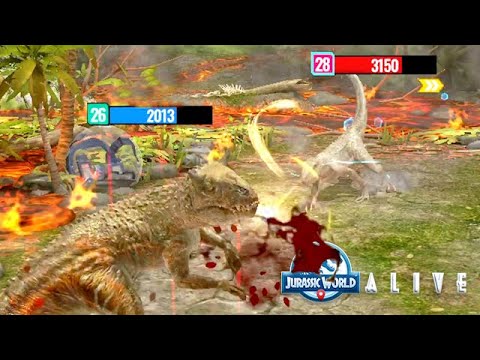 INDOTAURUS vs INDORAPTOR GEN 2 (JURASSIC WORLD ALIVE)