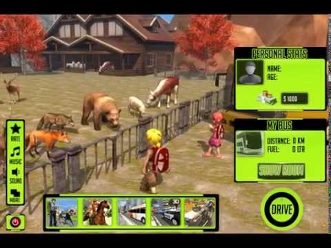 Off-Road School Bus Trip 3d Video