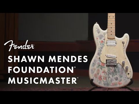 Fender Shawn Mendes Foundation Musicmaster 2020 - Yellow Floral image 5