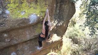 Video thumbnail de Gusiluz, 7c (sit). Castillo de Bayuela