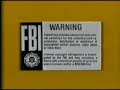 1983 Disney FBI Warning Screens Mustard Yellow Blue Variant
