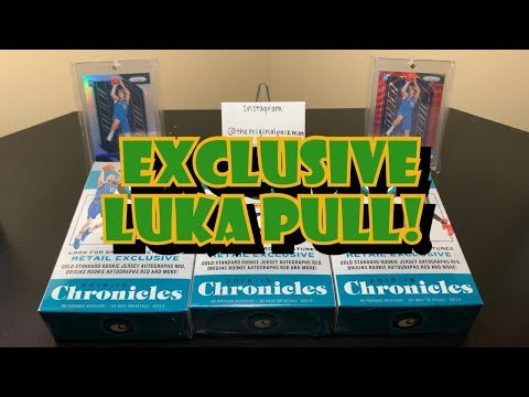 2018-19 Panini Chronicles Basketball Hanger Box Break x3 - Exclusive Luka Pull!!!