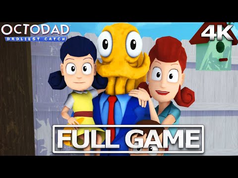 OCTODAD: DADLIEST CATCH + All DLCs Full Gameplay Walkthrough / No Commentary【FULL GAME】4K Ultra HD