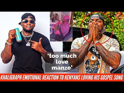 KHALIGRAPH JONES EMOTIONAL REACTION AFTER KENYANS FELL IN LOVE WITH HIS GOSPEL SONG!|BTG News