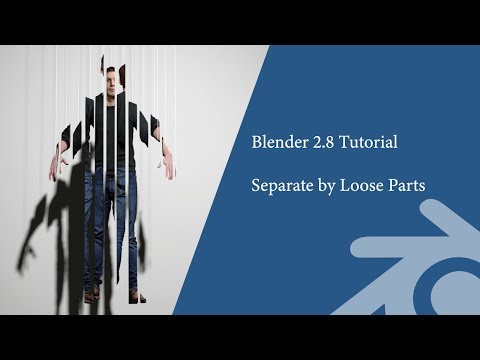 Blender 2.8 Tutorial: Separate by loose parts