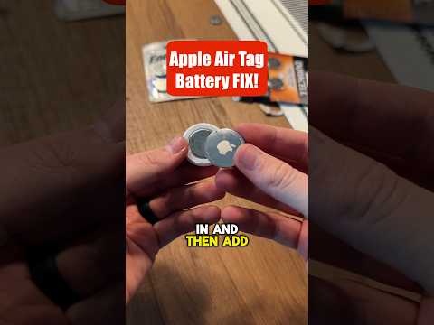TRICK to Replace Apple Air Tag Battery #shorts