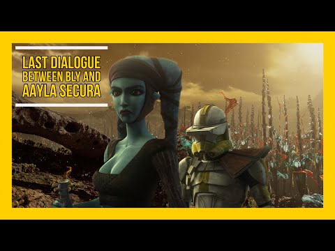 Aayla Secura and commander Bly last dialogue (Moments before Order 66 on Felucia)