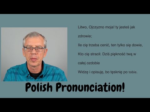 Polish Pronunciation Drill - Litwo Ojczyzno Moja!